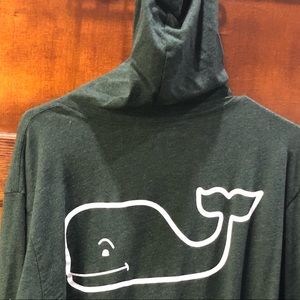 Vineyard Vines Long Sleeve Hooded Whale Shirt